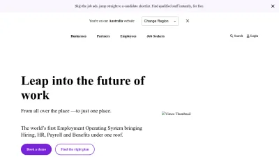Screenshot of Employmenthero.com