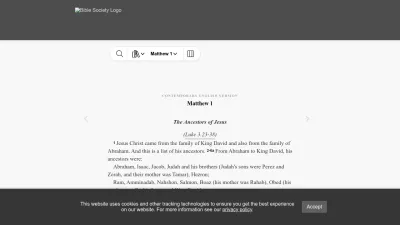 Screenshot of Bibles.org