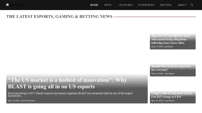 Screenshot of Esportsinsider.com