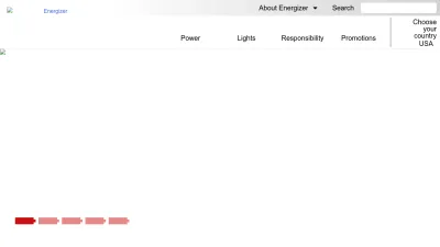 Screenshot of Energizer.com
