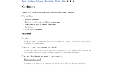 Screenshot of Kanboard.org