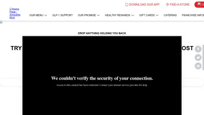 Screenshot of Smoothieking.com