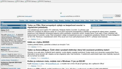Screenshot preview of abclinuxu.cz