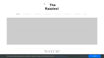 Screenshot of Razzies.com