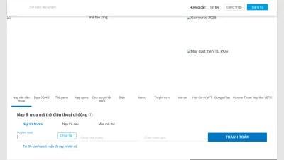 Screenshot of Vtcpay.vn