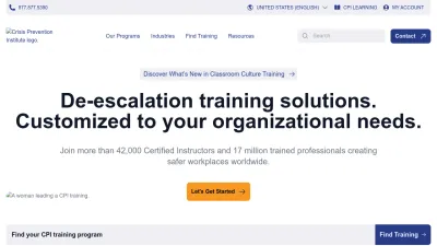Screenshot of Crisisprevention.com