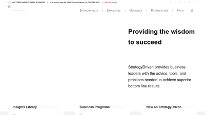 Screenshot of Strategydriven.com
