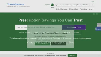 Screenshot of Pharmacychecker.com