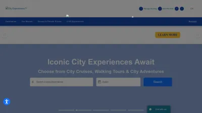 Screenshot preview of cityexperiences.com