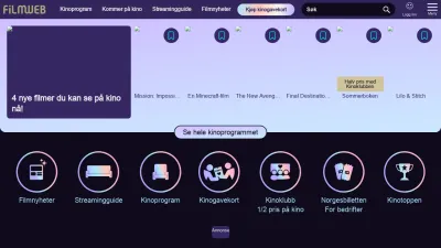 Screenshot of Filmweb.no