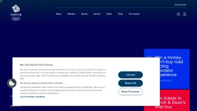 Screenshot of Teamgb.com