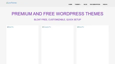 Screenshot of Lyrathemes.com