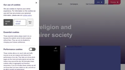 Screenshot of Secularism.org.uk