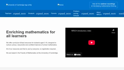 Screenshot of Nrich.maths.org