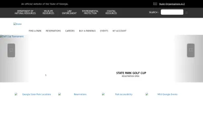 Screenshot preview of gastateparks.org