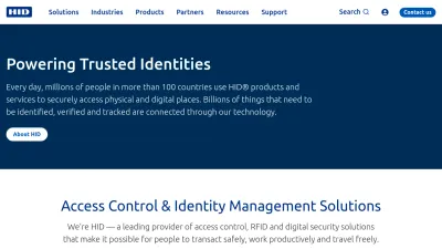 Screenshot of Hidglobal.com