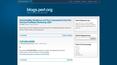 Screenshot of Blogs.perl.org