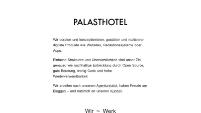 Screenshot of Palasthotel.de