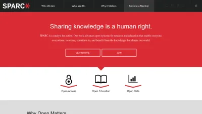 Screenshot of Sparcopen.org