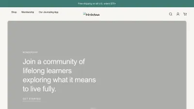 Screenshot of Holstee.com
