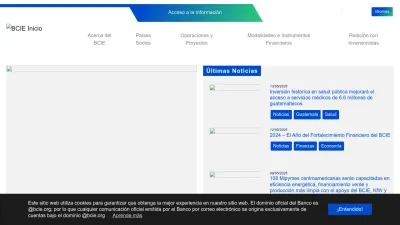 Screenshot of Bcie.org