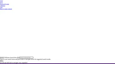 Screenshot of Williams.edu