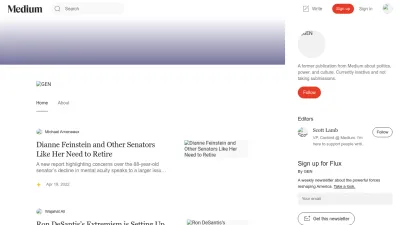 Screenshot preview of gen.medium.com