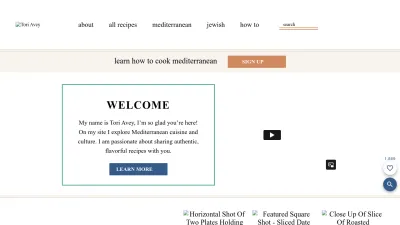 Screenshot of Toriavey.com