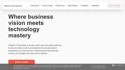Screenshot of Masterofcode.com