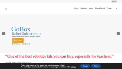 Screenshot of Dexterindustries.com