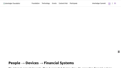 Screenshot preview of interledger.org