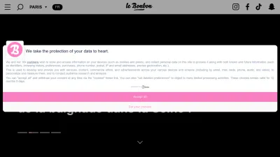Screenshot of Lebonbon.fr