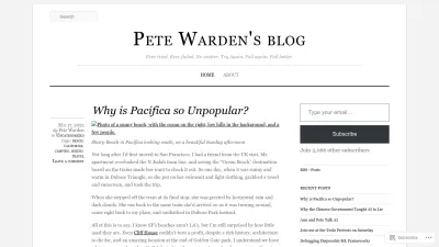 Screenshot of Petewarden.com