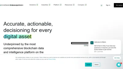 Screenshot of Elliptic.co