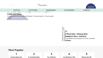Screenshot of Psychalive.org