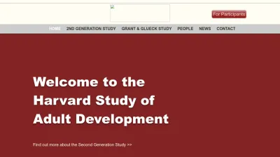Screenshot of Adultdevelopmentstudy.org