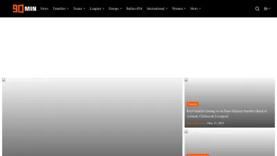 Screenshot of 90min.com