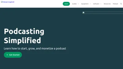 Screenshot of Podcastinsights.com