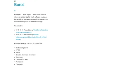 Screenshot of Burobjorn.nl