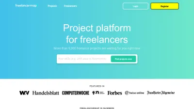 Screenshot of Freelancermap.com