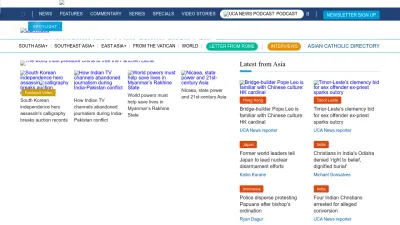 Screenshot of Ucanews.com