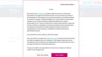 Screenshot of Boursorama.com