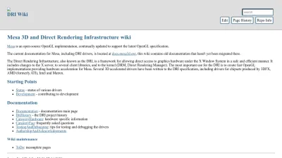 Screenshot of Dri.freedesktop.org