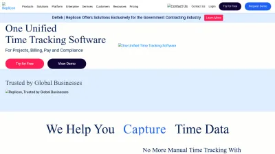 Screenshot of Replicon.com