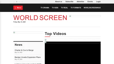 Screenshot of Worldscreen.com