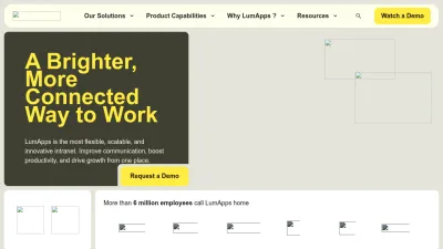 Screenshot of Lumapps.com