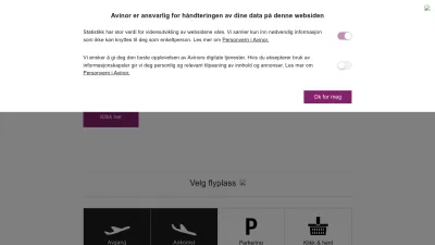 Screenshot of Avinor.no