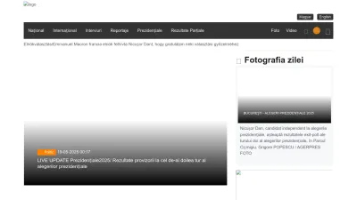Screenshot of Agerpres.ro
