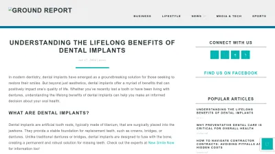 Screenshot of Groundreport.com