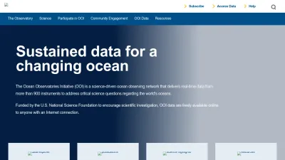 Screenshot of Oceanobservatories.org